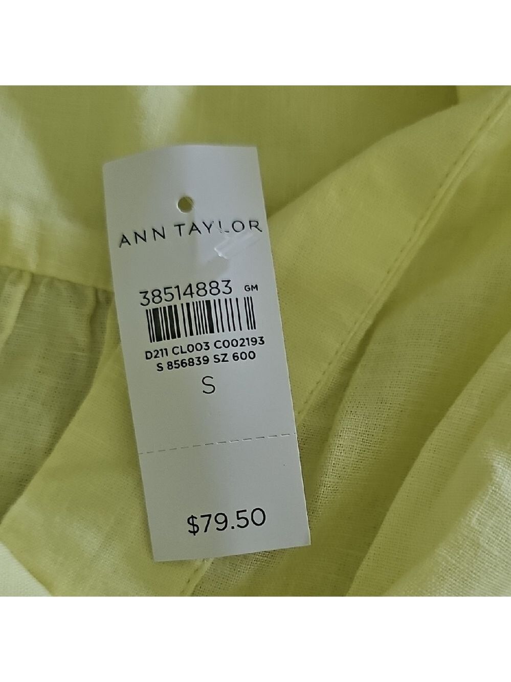 Ann Taylor Yellow Short Sleeve Relaxed Blouse - Picture 4 of 10